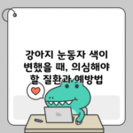 강아지 눈동자 색이 변했을 때, 의심해야 할 질환과 예방법