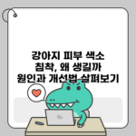 강아지 피부 색소 침착, 왜 생길까? 원인과 개선법 살펴보기