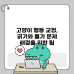 고양이 행동 교정, 긁기와 물기 문제 해결을 위한 팁