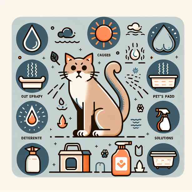 고양이 스프레이 행동의 원인과 해결 방법